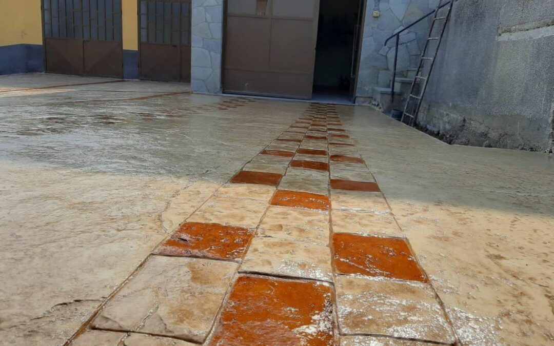 Pavimenti stampati in calcestruzzo: caratteristiche e vantaggi